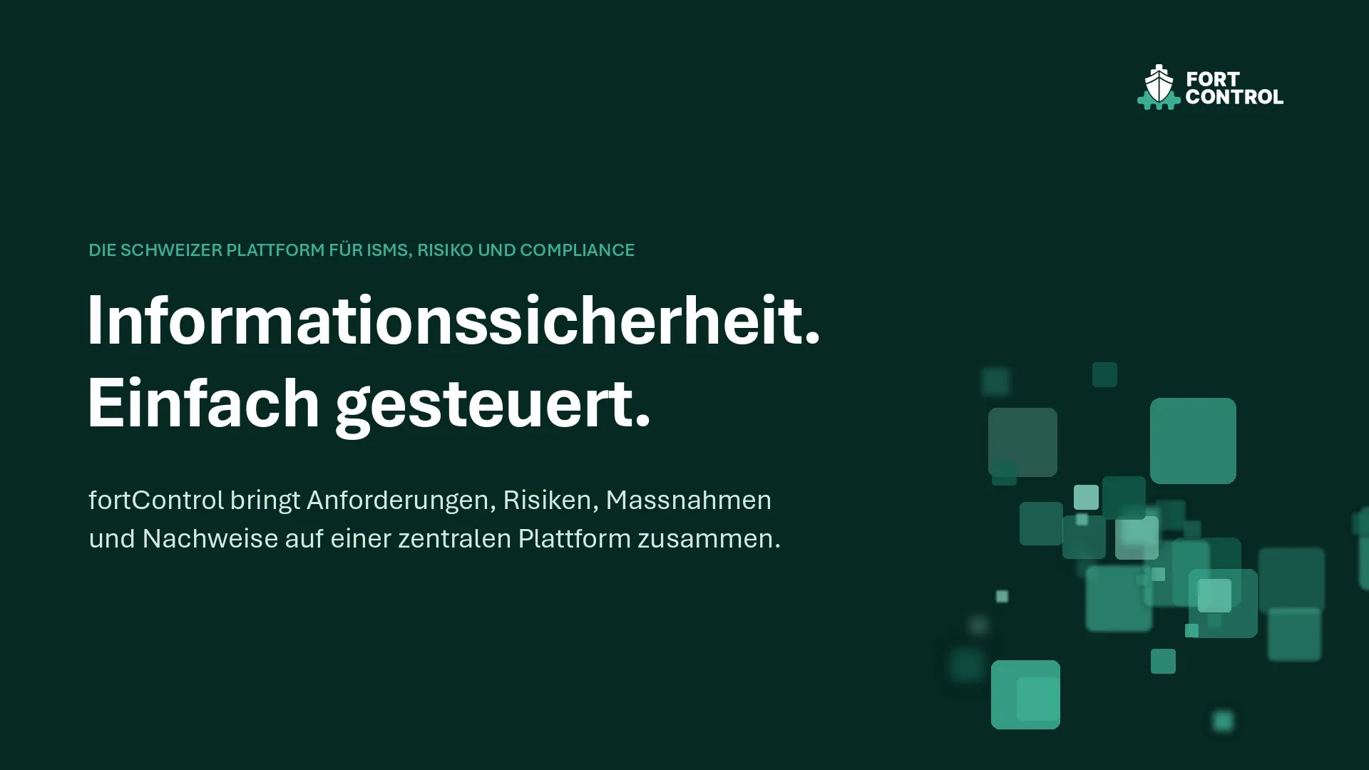 Vorschaubild des fortControl-Imagevideos: Informationssicherheit. Einfach gesteuert.